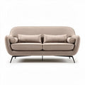 Canapé contemporain en tissu beige avec coussins inclus dimensions 200 x 90 x 85cm